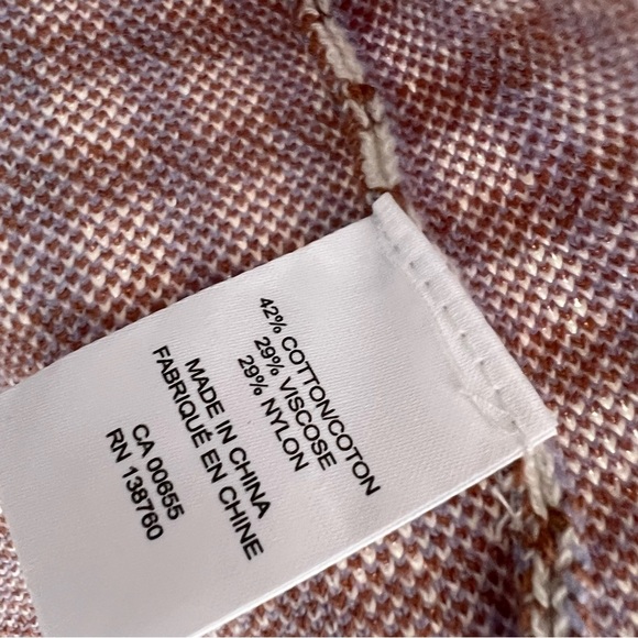 Brand new with tags RW and Co women chequered coat, white and light purple - Picture 8 of 10